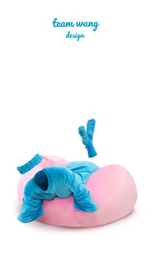 Cyan and pink graphic form exploration